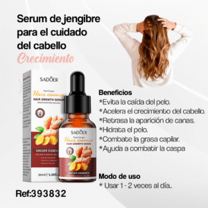 💛 Sérum de Jengibre para el Cuidado del Cabello – Crecimiento, Fuerza y Vitalidad 🌿
