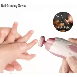 💅 Cortauñas Eléctrico Infantil con Luz LED – Seguro, Silencioso y Portátil para Bebés 👶✨