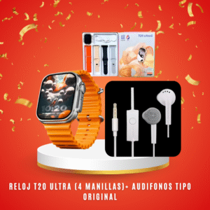 ⌚ Smart Watch T20 Ultra + Audífonos Tipo REPLICA Original 🎧
